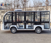 Navette électrique de tourisme sans portes pour 11 passagers, idéale pour les parcs d'attractions et le transport touristique