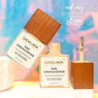 SAGALAGA Vernis à ongles naturel blanc laiteux, durcisseur pour la croissance des ongles, séchage à l'air, pour ongles faibles et abîmés, fournitures de manucure professionnelles