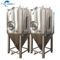 Fermenteur à bière en acier inoxydable de 200L à 100000L, gamme complète de réservoirs de fermentation industriels pour brasseries artisanales et commerciales