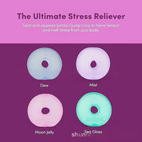 Nouveauté : Jouet anti-stress en TPR souple et élastique, anneau à mémoire de forme, cadeau pour soulager l'anxiété, pour les enfants de 5 à 7 ans et les adultes