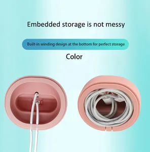 3in1 Silicone sạc chủ đứng USB quản lý cáp sạc điện thoại đồng hồ cho AirPods chủ cơ sở