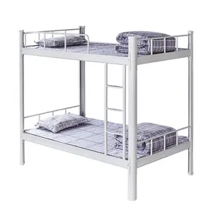 Desain tempat tidur logam multifungsi, asrama sekolah logam baru untuk siswa kamar tidur furnitur tempat tidur susun