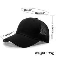 Gorras de Béisbol al por Mayor de Fábrica, Cómodas, de 6 Paneles, con Malla, Visera Curva, Diseño Clásico, con Logotipo Impreso en Tela
