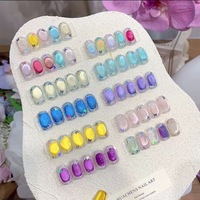 Ensemble de gel pour ongles 24 couleurs Moonlight Cat Eye Gel UV non toxique sans TPO sans HEMA longue durée avec source de lampe LED