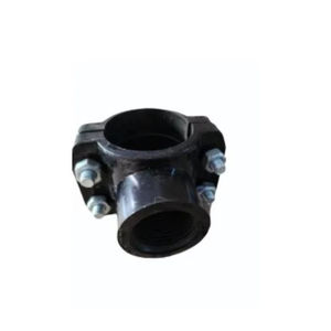 Accesorio de tubería de sillín de servicio de HDPE negro de grado certificado para un flujo de agua eficiente en granjas, jardines y tuberías industriales - Product Image 2