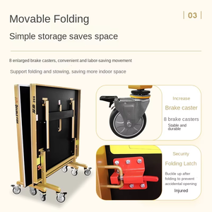 <span class=keywords><strong>Table</strong></span> de tennis de <span class=keywords><strong>table</strong></span> pour clubs approuvée par l'ITTF en gros | <span class=keywords><strong>Table</strong></span> de <span class=keywords><strong>ping</strong></span>-<span class=keywords><strong>pong</strong></span> d'intérieur de 25mm d'épaisseur avec design pliable - Product Image 4