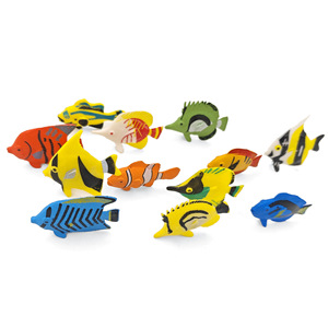Set de Juguetes de Modelos de Peces Tropicales, Animales Marinos Realistas de PVC, Educativos, Cognitivos, Decoración de Escritorio con Temática Oceánica para Niños - Product Image 4