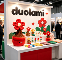 Peluche personnalisée, jouet en peluche doux, pot de fleurs, personnage de plante, poupée pour cadeau promotionnel, peluche personnalisée