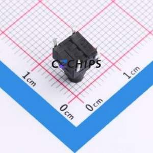 GT-TC116A-H095-L1 Tactile Switch Through hole Component (THT) Switch Single Pole Single Throw Round Button 1.6N Through Hole - Product Image 2