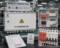 Panneau de distribution DC personnalisé OEM (DCDB) avec disjoncteur DC, équipement de distribution d'énergie industrielle pour projets solaires