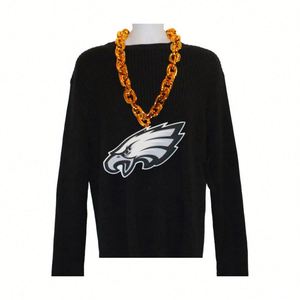 NCAALouisville Cardinals Team Fan Chain Necklace Custom Logo Multi-Layer Foam Oversized Promo <b>Lanyard</b> - Product Image 4