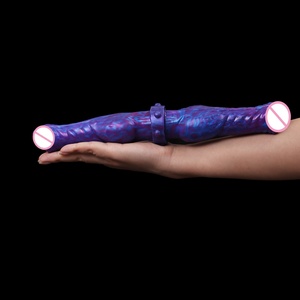 Hot Sell Realistic Waterproof Prepuce Penis Silicone Double Penetrator <b>Dildo</b> for Women Adult Sex Toys Soft Silicone <b>Dildo</b> - Product Image 5