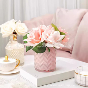 ช่อดอกกุหลาบผ้าไหมแฮนด์เมด ติดทนนาน สำหรับตกแต่งงานแต่งงานและบ้าน - Product Image 1