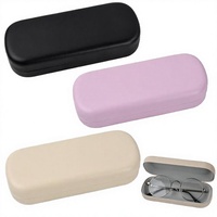 Étuis pour lunettes et lunettes de soleil en cuir PU rigide, boîte à lunettes avec fermeture éclair, protection portable unisexe