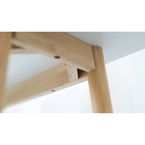 Nordic style modern entryway <b>console</b> <b>table</b>, solid bamboo medium-density fiberboard, suitable for home or apartment living rooms. - Product Image 3