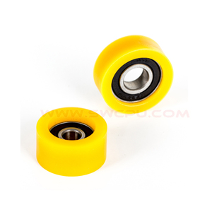 <span class=keywords><strong>Rouleau</strong></span> de guidage en caoutchouc PU rigide toutes tailles avec roulement à billes pour <span class=keywords><strong>porte</strong></span> coulissante - Product Image 6