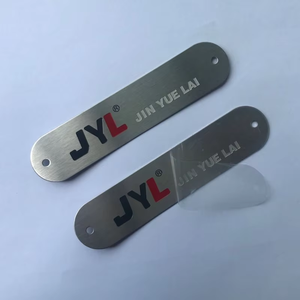 Печать на заказ, анодированные металлические этикетки, Перманентный клей, промышленные таблички, самоклеящиеся алюминиевые этикетки, наклейки - Product Image 2