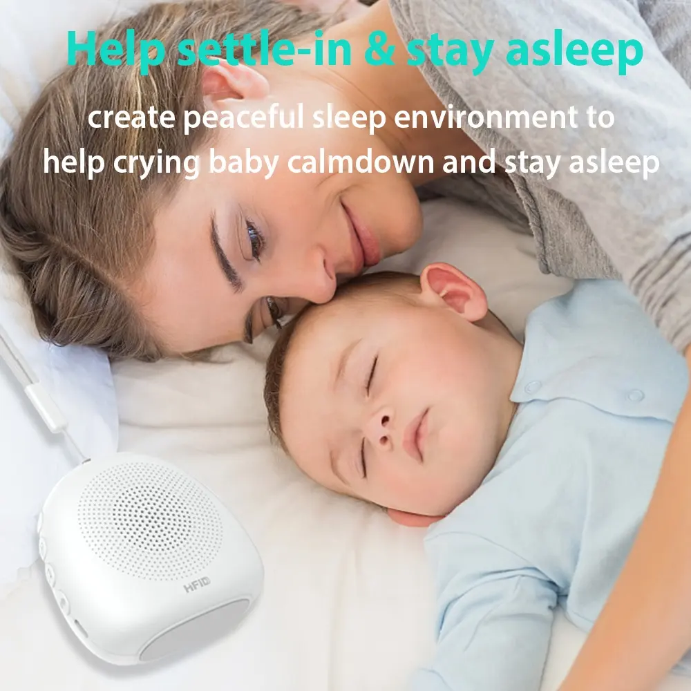 2023 Popular Branco Ruído Caixa Speaker Sleeping Baby Aid Máquina com Soothing Natureza Sounds
