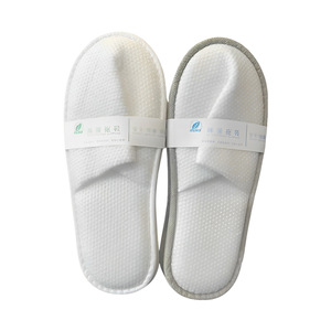 Pantuflas Desechables para Hotel, Antideslizantes, de Algodón Perlado, Color Sólido, para Adultos, al por Mayor, con Logotipo Personalizable - Product Image 1