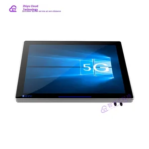 Monitor de computadora con pantalla táctil todo en uno industrial HMI modelo I3/I5/<span class=keywords><strong>I7</strong></span> <span class=keywords><strong>CPU</strong></span> Linux Panel industrial capacitivo integrado PC Metal - Product Image 1