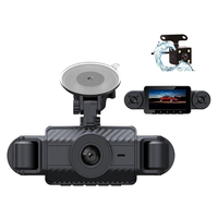 Caméra embarquée Relee 4 canaux 170° pour voitures, 1080P/2K, WiFi, GPS, vision nocturne, capteur G, enregistrement en boucle, écran 3,0 pouces, LED intégrée