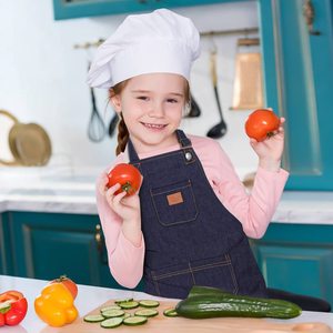 Venta al por mayor <span class=keywords><strong>de</strong></span> delantales Denim personalizados <span class=keywords><strong>para</strong></span> niños y niñas con 3 bolsillos grandes, <span class=keywords><strong>delantal</strong></span> <span class=keywords><strong>de</strong></span> trabajo ajustable <span class=keywords><strong>de</strong></span> lona <span class=keywords><strong>de</strong></span> algodón resistente - Product Image 6