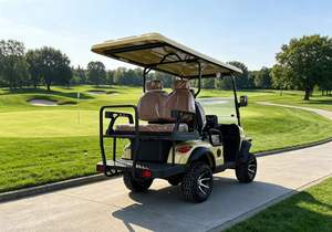 Carrito de Golf de 4 Plazas con Asientos Espaciosos, Conducción Suave, Fuerte Agarre al Terreno, Útil para Caminos No Públicos - Product Image 4