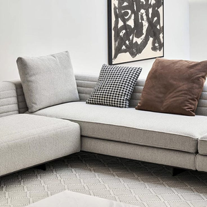 RUNXI minimalista elegante Vintage sala de estar sofá de alto rendimiento tapicería textil diseñador estilo imperio muebles para el hogar - Product Image 3