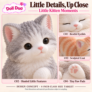 Muñeca de Silicona de Cuerpo Completo Personalizada, Mini Muñeca Gatito Elástica, Juguete Sensorial Antiestrés, Regalo de Navidad Personalizado para Niños - Product Image 3