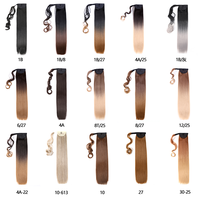 Queue de cheval droite à clipser de 22 pouces en fibre haute température de 110g pour femme, extension de cheveux à enrouler, vente en gros, offre spéciale
