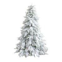 LONGSTAR Arbre de Noël artificiel floqué avec branches enneigées réalistes Boule de Noël rose pour décoration de vacances 5-10ft vente en gros
