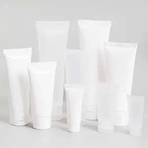 Wholesale 5/10/15/20/30/50/100/150/200ml PE Plastic Tube Lotion Facial Cleanser Squeeze Plastic Soft Tube For Cosmetic Packaging