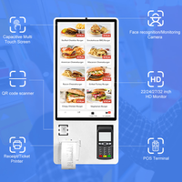 Restaurant Comptoir Billet Distributeur Automatique Self Service Commande Kiosque POS Terminal Paiement Kiosque Restauration Rapide Commande Kiosque