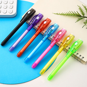 Stylo magique UV multifonctionnel anti-contrefaçon, stylo à lumière UV invisible LED ultraviolette - Product Image 1