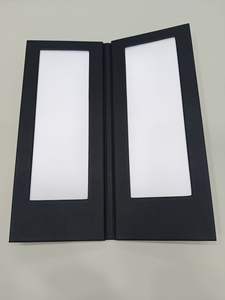 Manufacturer Custom Size Menu <b>Book</b> Cover Table Lighting Menu Board Holder 2 Page <b>Light</b> Up Menu <b>for</b> Restaurant Bar Club - Product Image 5