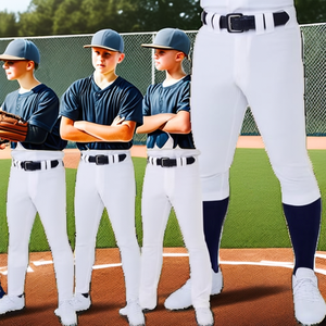 Pantalones de Béisbol, Pantalones de Béisbol con Rayas Blancas, Pantalones de Béisbol Personalizados, Pantalones de Uniforme de Béisbol, Pantalones de Entrenamiento de Béisbol, para Hombre - Product Image 2