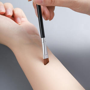 Brosse à sourcils portable à double usage avec manche en plastique tête plate biseautée/conception en spirale pour l'application de mascara crayon à sourcils - Product Image 4