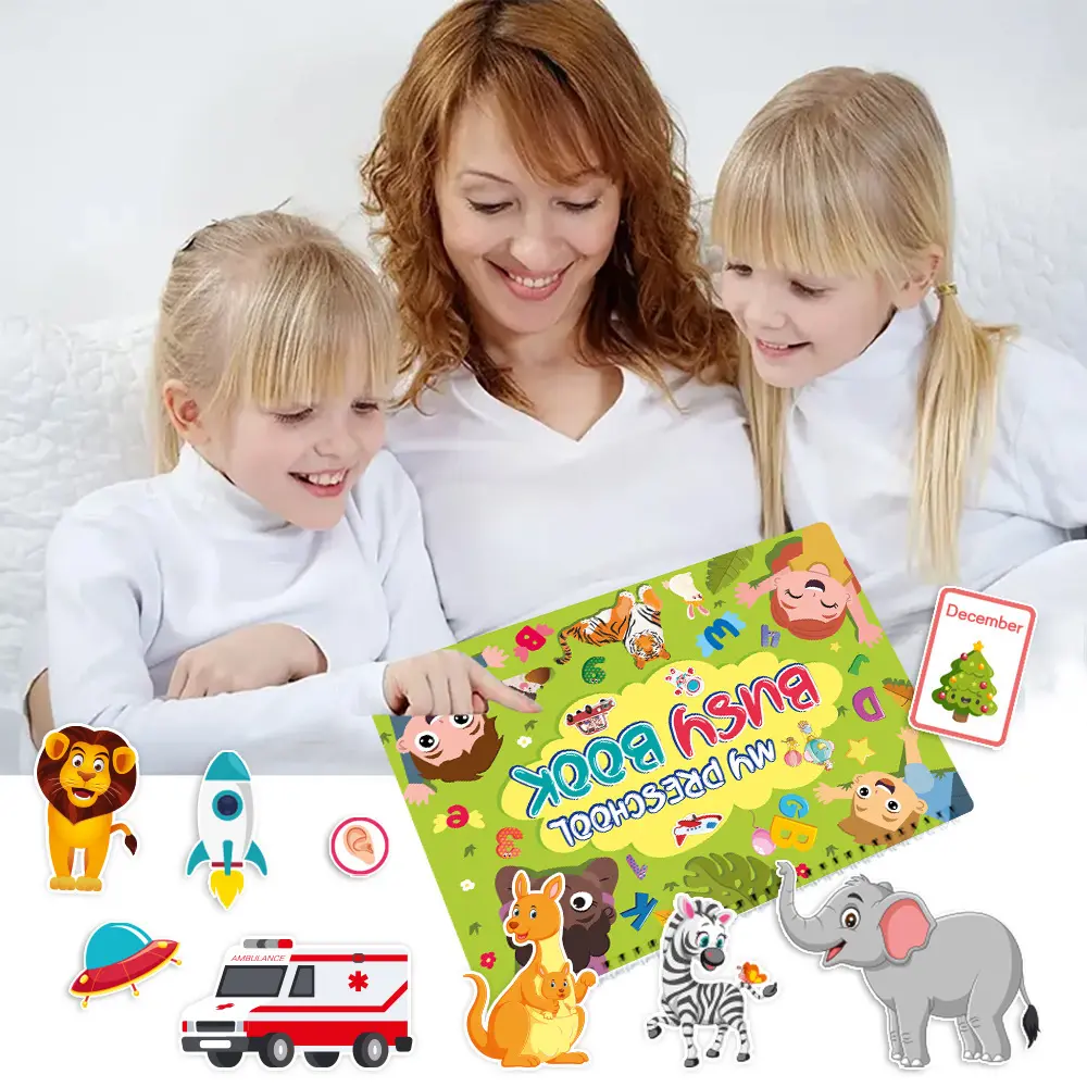 Mầm non bận rộn cuốn sách cho trẻ em Montessori đồ chơi cho trẻ mới biết đi tự kỷ cảm giác giáo dục hoạt động Chất kết dính học tập sớm