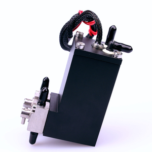 1 x Réservoir d'encre métallique haut avec niveau gradué et flotteur, 2 valves métalliques / 38*38*80mm pour système d'alimentation en encre continu - Product Image 5