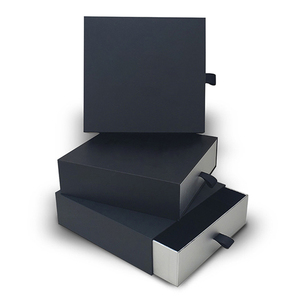 Wholesale Luxury Rigid Cardboard Slide Drawer Paper <b>Box</b> with UV Coating and Embossing Customizable Design for Jewels Packing - Product Image 2
