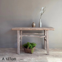 Table d'appoint multifonctionnelle en bois massif, artisanale, durable et luxueuse, pour hôtels, villas, appartements, salon, cuisine