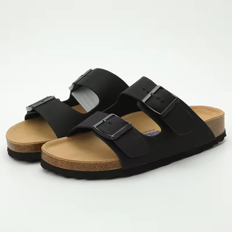 Superficie in pelle nera [fibbia nera]