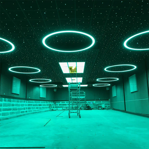 Lámpara colgante circular para cine <span class=keywords><strong>de</strong></span> películas, hotel, apartamento, iluminación LED RGBW - Product Image 3