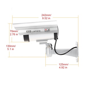 <span class=keywords><strong>กล้อง</strong></span><span class=keywords><strong>วงจรปิด</strong></span>จำลองรุ่น 11A สีเงิน พร้อมไฟ LED สีแดงกระพริบ มีสติกเกอร์เตือนสำหรับผู้บริโภค - Product Image 4