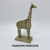 Sculpture d'animal abstrait personnalisé Statue en résine de cheval éléphant girafe Objets décoratifs d'art moderne pour la décoration intérieure minimaliste