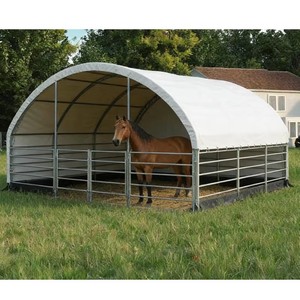 Abri Portable pour Bétail, Chèvres et Chevaux, Tente d'Élevage en Acier Revêtu de PVC, Vente en Gros Usine - Product Image 3