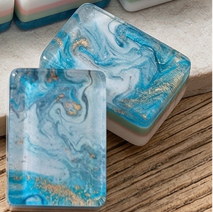 Tappetino Premium per Mahjong a Tema Oceanico, Antiriflesso, Resistente all'Acqua, Base Antiscivolo Rinforzata per Mahjong/Poker/Giochi da Tavolo - Product Image 2