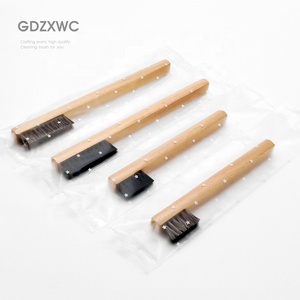 Wooden <strong>Hand</strong> <strong>Brush</strong> Horse Hair/Goat Hair Bristles Soft Suede Cleaner <strong>Brush</strong> Gem Ring Jewelry Cleaning <strong>Brush</strong> - Product Image 2