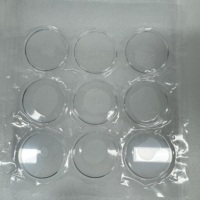 Lente Asférica de Zafiro Artificial de 10 Pulgadas para Reloj, Alta Pureza, Alta Transmitancia, Dureza, Doble Pulido en los Lados, Antiarañazos, AR