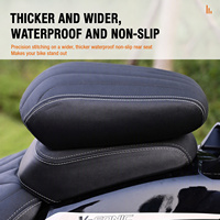 Compatible avec la moto VOGE CU250, coussin de siège arrière épaissi, élargi, imperméable, antidérapant en PU